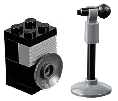 Advent Calendar 2016, City (Day  3) - Microphone Stand and Speaker