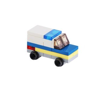 Advent Calendar 2020, City (Day 15) - Police Truck