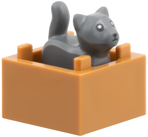 Advent Calendar 2025, City (Day 11) - Kitten with Box