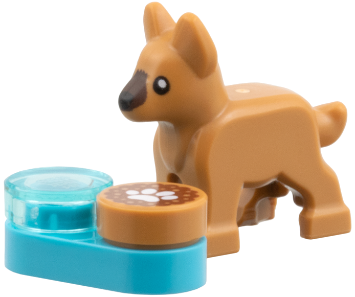 Advent Calendar 2025, City (Day  7) - Puppy Dog with Food and Water
