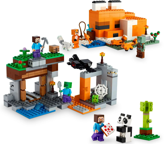 Minecraft Bundle Pack, 3 in 1 Adventure Gift Set (Sets 21166, 21178, and 30672) - Adventure Gamer Gift Set