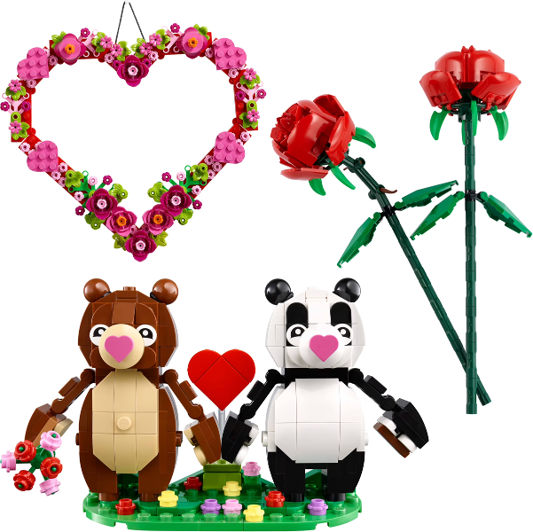66817 Mixed Bundle Pack, 3 in 1 Gift Set (Sets 40460, 40638, and 40821) - Hearts & Flowers Gift Set