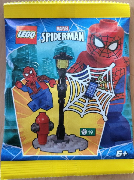 Spider-Man with Street Light paper bag