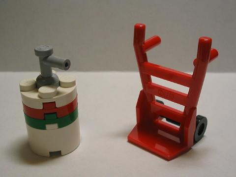 Advent Calendar 2005, City (Day 17) - Oil Barrel & Hand Truck