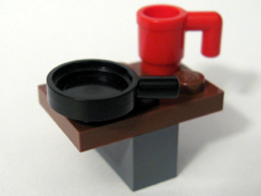 Advent Calendar 2008, City (Day  3) - Table, Cup and Frying Pan