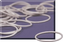 Small White Bands (Pack of 25)