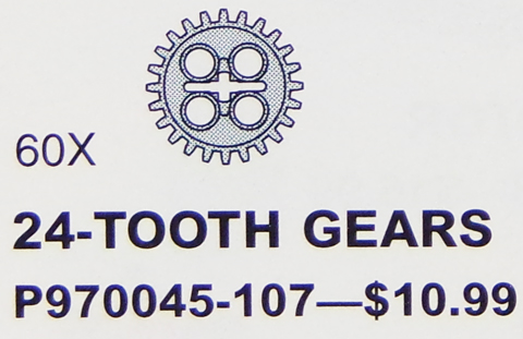 24 Tooth Gear (Pack of 60)
