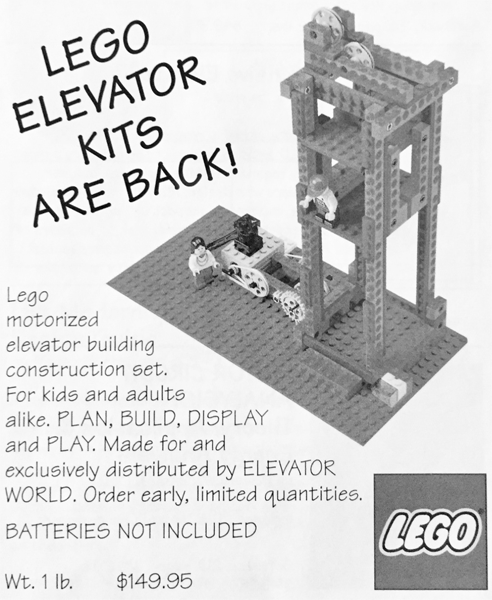 Lego hot sale elevator set