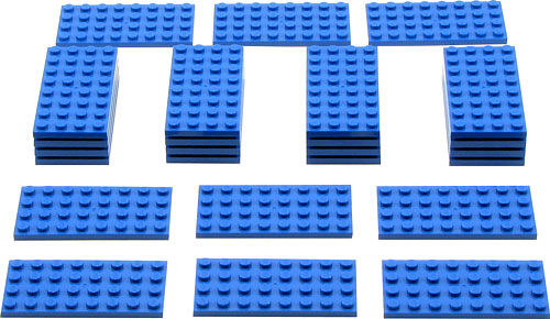 Blue Plates Pack (Pack of 25)