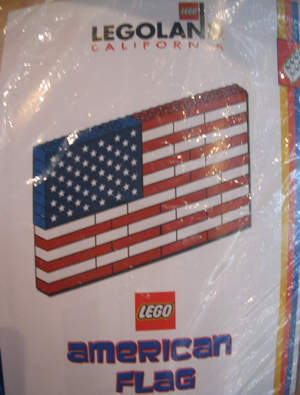 American Flag with Sticker for Stars (LEGOLAND California)