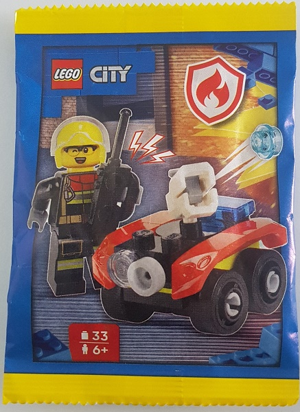L0002224 Firefighter with Fire Quad paper bag