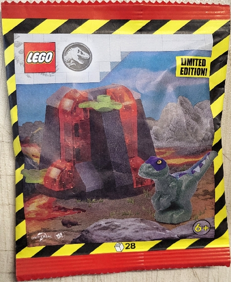 L0002261 Raptor with Volcano paper bag