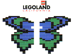 Butterfly - Blue / Green Wings (LEGOLAND California Ambassador Pass Exclusive)