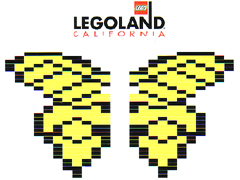 Butterfly - Yellow Wings with Black Stripes (LEGOLAND California Ambassador Pass Exclusive)