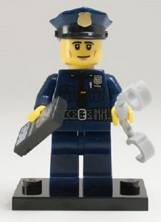 Policeman, Series 9 (Complete Set with Stand and Accessories)