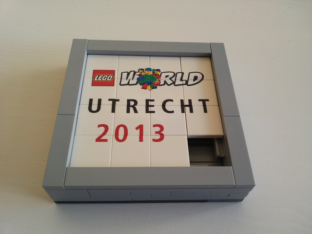 LEGO World Utrecht Puzzle Promo 2013