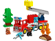 Set No: 10473  Name: Fire Truck with Hose and Firefighter