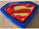 Set No: 212504  Name: Superman metal box {Logo Shaped Box Version}