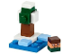 Set No: 21280  Name: Advent Calendar 2025, Minecraft (Day  5) - Micro Snowy Taiga Biome with Steve