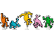 Set No: 31216  Name: Keith Haring - Dancing Figures