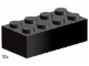 Set No: 3458  Name: 2 x 4 Black Bricks
