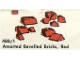 Set No: 480.1  Name: Assorted Bevelled (Beveled) Bricks, Red