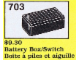Set No: 703  Name: Battery Box/Switch
