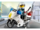 Set No: 7235  Name: Police Motorcycle - Black/Green Sticker Version