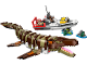 Set No: 76974  Name: Brick-Built Mosasaurus Boat Mission
