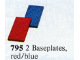 Set No: 795  Name: Baseplates, Red and Blue