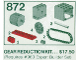 Set No: 872  Name: Two Gear Blocks (Gear Reduction Kit)