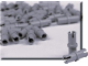 Set No: 970012  Name: Gray Connector Peg (Pack of 100)
