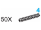 Set No: 970612  Name: 4-Stud Axles (Pack of 50)