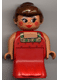 Minifig No: 31181pb02 Name: Duplo Figure, Female Lady, Red Dress, Blush, Ponytail Minifig No: 31181pb02 Name: Duplo Figure, Female Lady, Red Dress, Blush, Ponytail