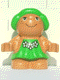 Minifig No: 31231pb04 Name: Duplo Figure Little Forest Friends, Female, Green Dress with Flowers (Trixie Toadstool) Minifig No: 31231pb04 Name: Duplo Figure Little Forest Friends, Female, Green Dress with Flowers (Trixie Toadstool)