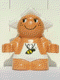 Minifig No: 31233pb04  Name: Duplo Figure Little Forest Friends, Male, White Hat and Bee on Shirt (Dozey Meadowsweet)