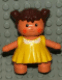 Minifig No: 31312pb02 Name: Duplo Figure Doll, Lisa's Baby, Yellow Dress Minifig No: 31312pb02 Name: Duplo Figure Doll, Lisa's Baby, Yellow Dress
