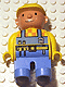 Minifig No: 4555pb030 Name: Duplo Figure, Male, Bob the Builder Minifig No: 4555pb030 Name: Duplo Figure, Male, Bob the Builder
