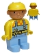 Minifig No: 4555pb030  Name: Duplo Figure, Male, Bob the Builder