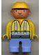 Minifig No: 4555pb031  Name: Duplo Figure, Male, Bob the Builder with Construction Jacket