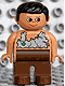 Minifig No: 4555pb035 Name: Duplo Figure, Male, Brown Legs, Nougat Top (Caveman) Minifig No: 4555pb035 Name: Duplo Figure, Male, Brown Legs, Nougat Top (Caveman)