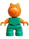 Minifig No: 47205pb124  Name: Duplo Figure Lego Ville, Candy Cat (6537001)