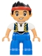 Minifig No: 47394pb162  Name: Duplo Figure Lego Ville, Never Land Pirates, Jake (6031799 / 6078563)