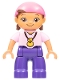 Lot ID: 257206088  Minifig No: 47394pb163  Name: Duplo Figure Lego Ville, Never Land Pirates, Izzy (6033054 / 6078568)