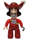 Minifig No: 47394pb164  Name: Duplo Figure Lego Ville, Never Land Pirates, Captain Hook (6033085 / 6078507)