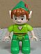 Minifig No: 47394pb184  Name: Duplo Figure Lego Ville, Never Land Pirates, Peter Pan (6064868)