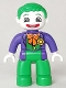 Minifig No: 47394pb189  Name: Duplo Figure Lego Ville, The Joker