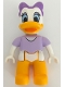 Minifig No: 47394pb236  Name: Duplo Figure Lego Ville, Daisy Duck, Medium Lavender Bow (6145759 / 6223292)