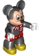 Minifig No: 47394pb278  Name: Duplo Figure Lego Ville, Mickey Mouse, Red Pants and Scarf (6263148 / 6269879)