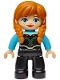 Minifig No: 47394pb371  Name: Duplo Figure Lego Ville, Disney Princess, Anna, Medium Azure Top (6545379)